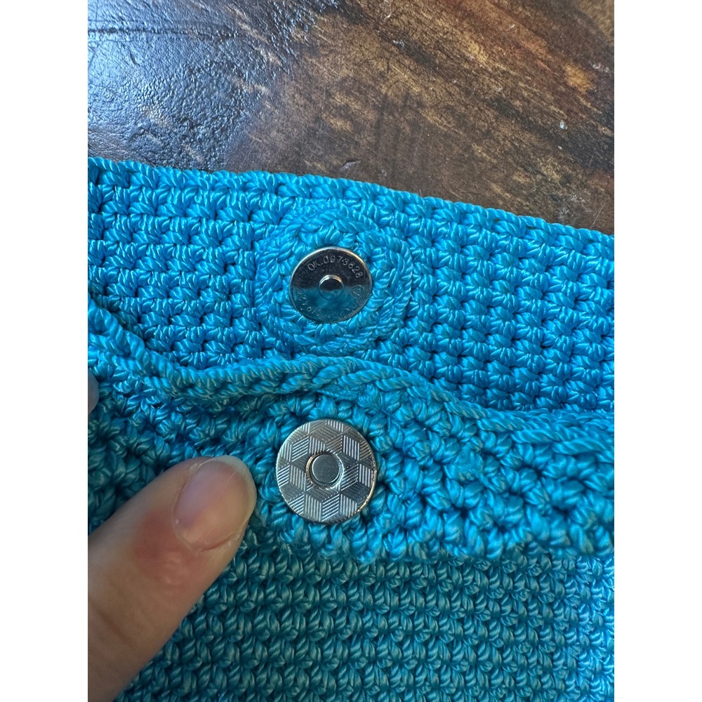 The Sak Turquoise Blue Crochet Crossbody Bag Small Boho‎ Mermaidcore Purse - Picture 5 of 7